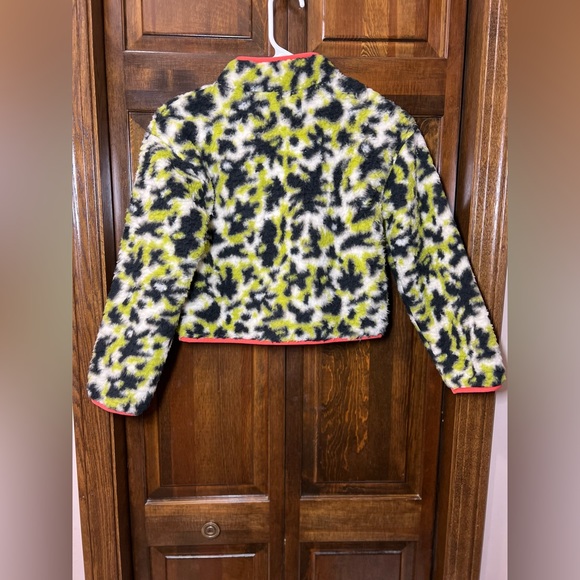 Black History Month Fleece Faux Fur Zip up Jacket Green Black Sz Medium 8 - Picture 3 of 6